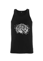 Men's Organic Cotton Singlet - Black Brain