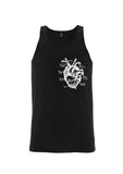 Men's Organic Cotton Singlet - Black Heart